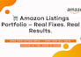 do fast amazon listing issue fixing, variation issues, flat file upload errors